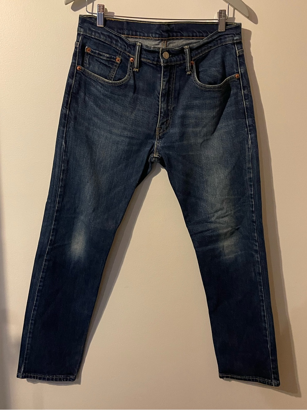 Levi's 502 Regular Taper Denim Jeans Medium Blue Wash Cotton W32 L30